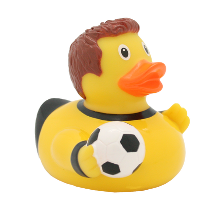 Yellow footballer duck