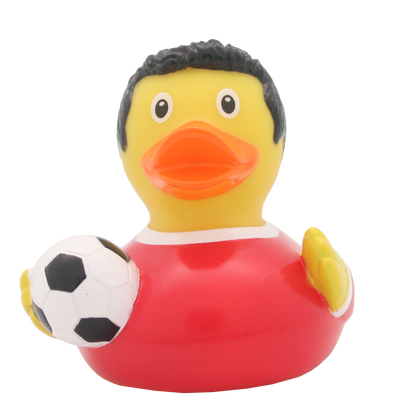 Rød fodboldspiller duck.