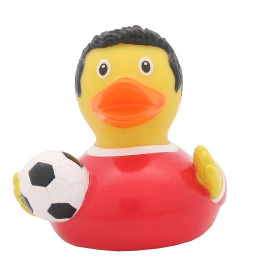 Rød fodboldspiller duck.