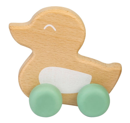 Green dentition toy duck