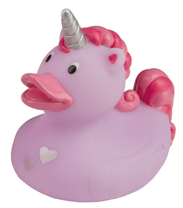Corazón de pato violeta unicornado