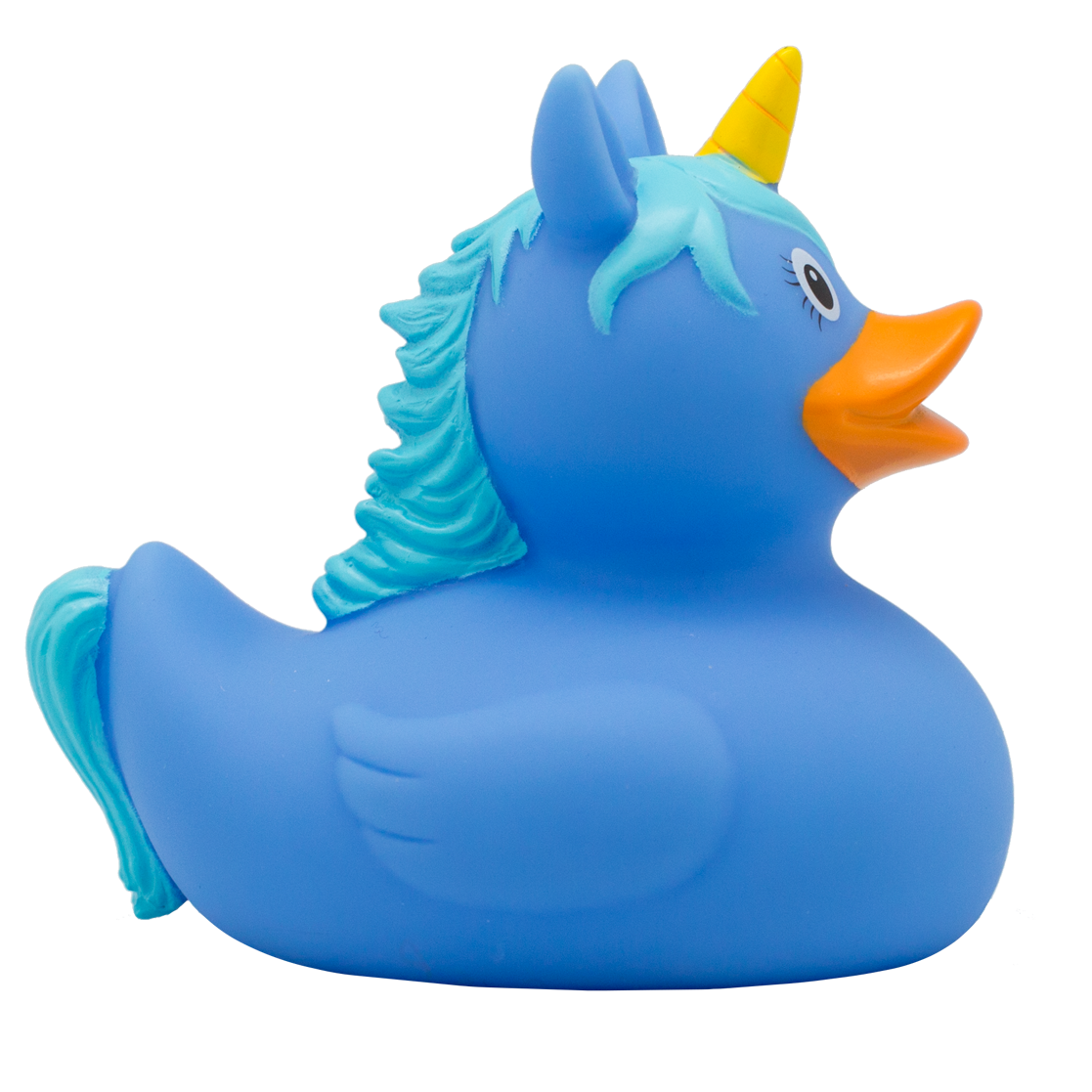 Blue unicorn duck