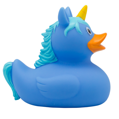 Blue unicorn duck