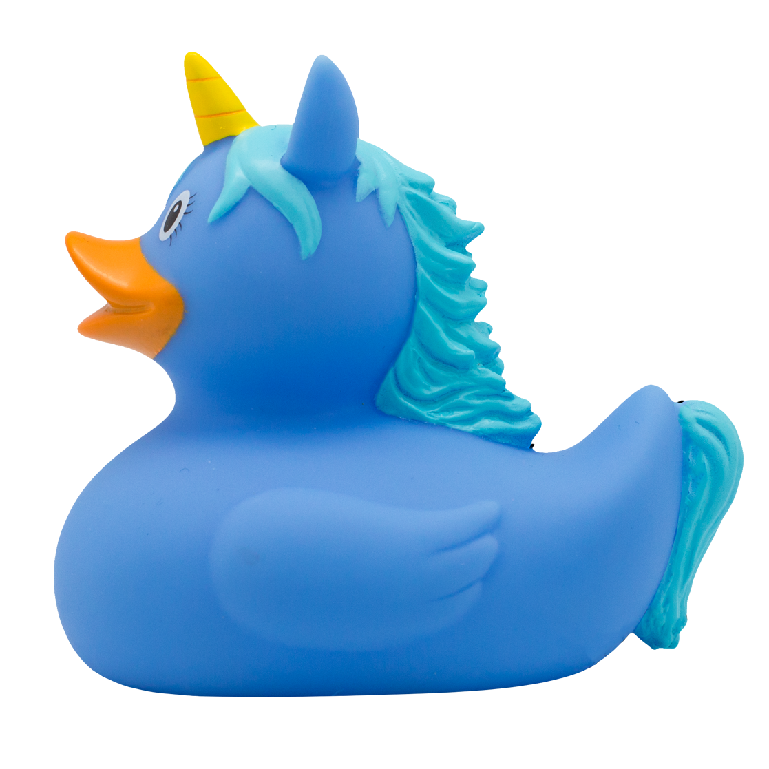 Pato de unicornio azul