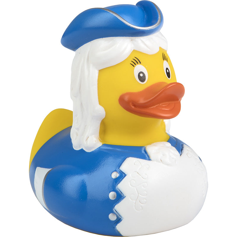 Blue majorette duck