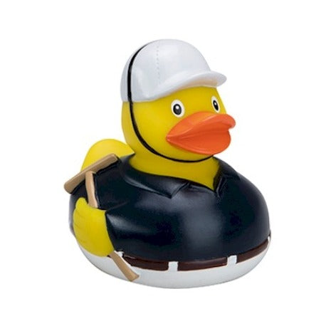 Polo player duck