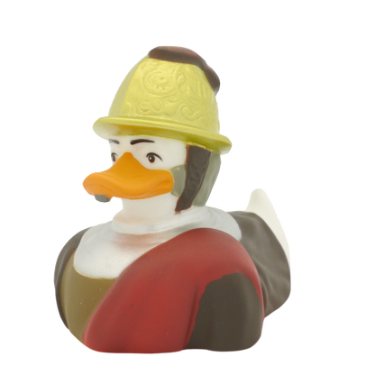 Duck mand med guld hjelm