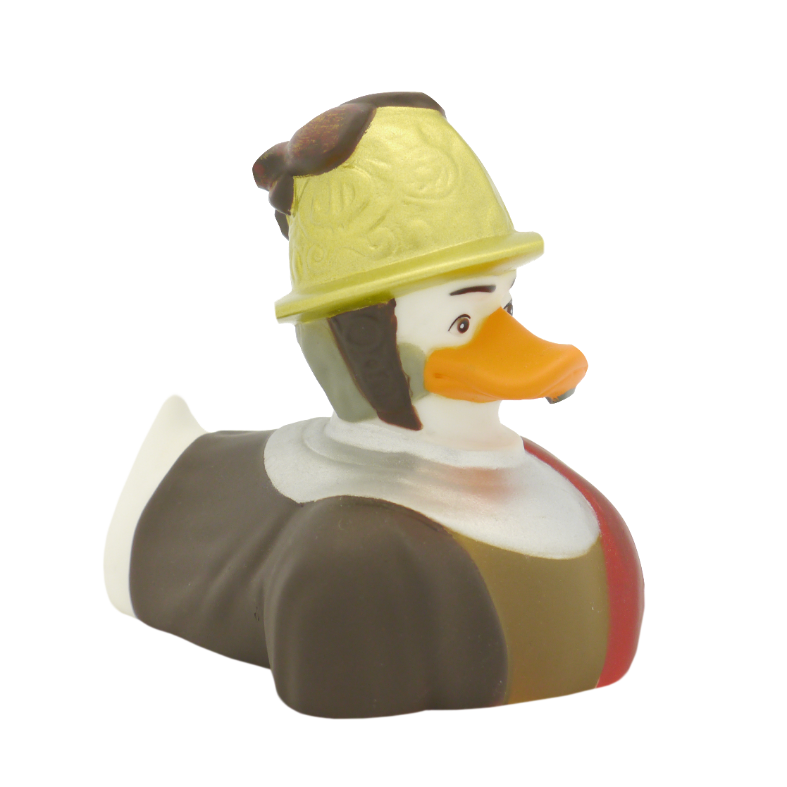 Duck man med guldhjälm