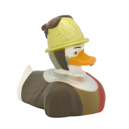 Duck man med guldhjälm