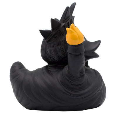 Estatua de pato de la libertad negra