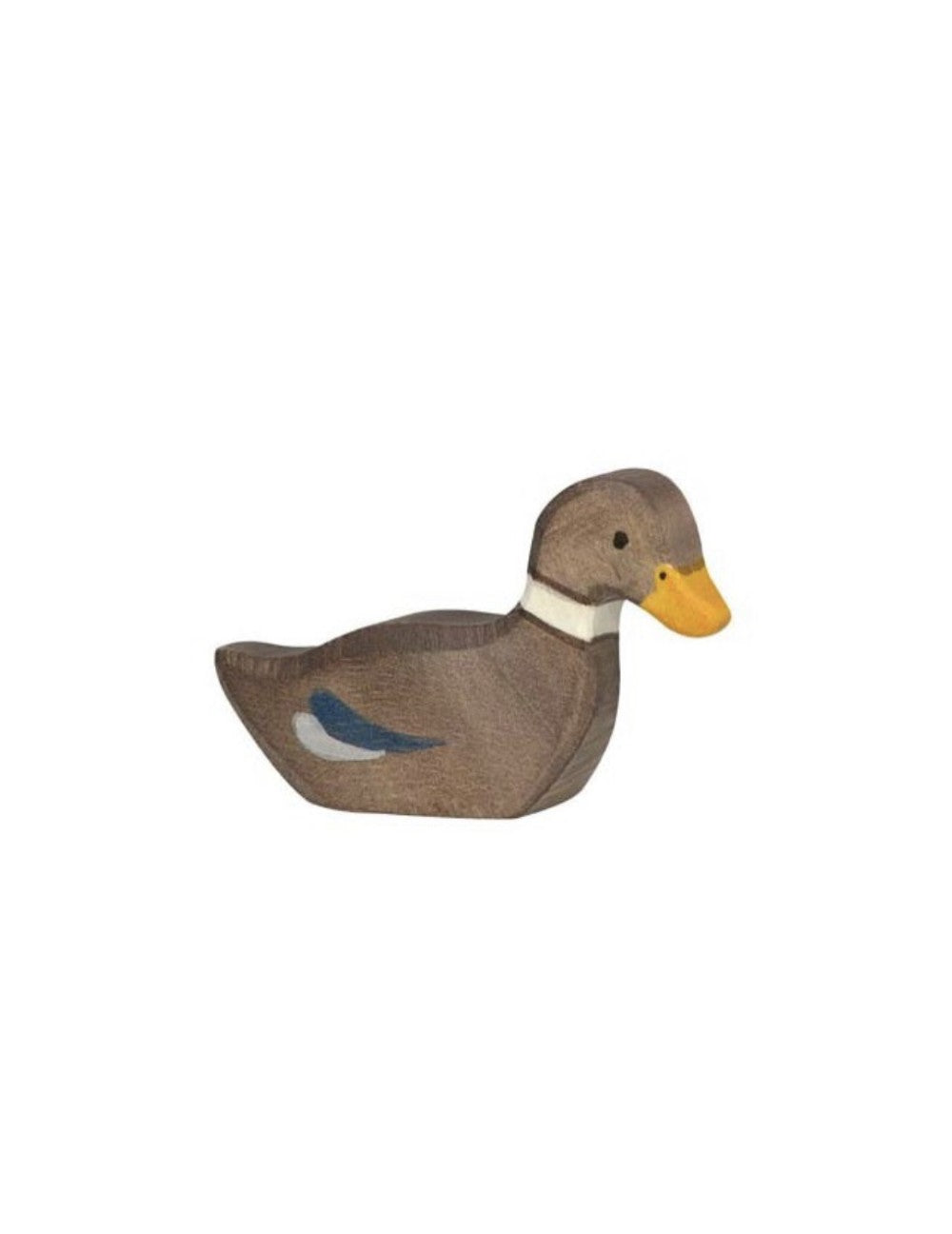 Wooden duck figurine