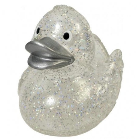Silver glitter duck