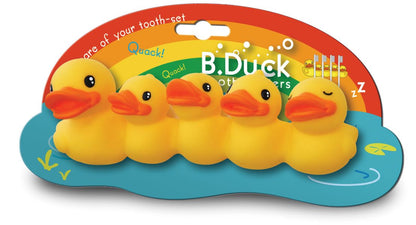 Tænderbørste Holder Gul Duck Family