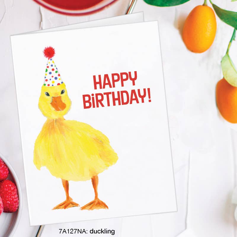 Duck Birthday Card.