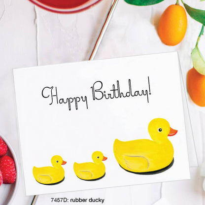 Tarjeta de cumpleaños Bath Ducks