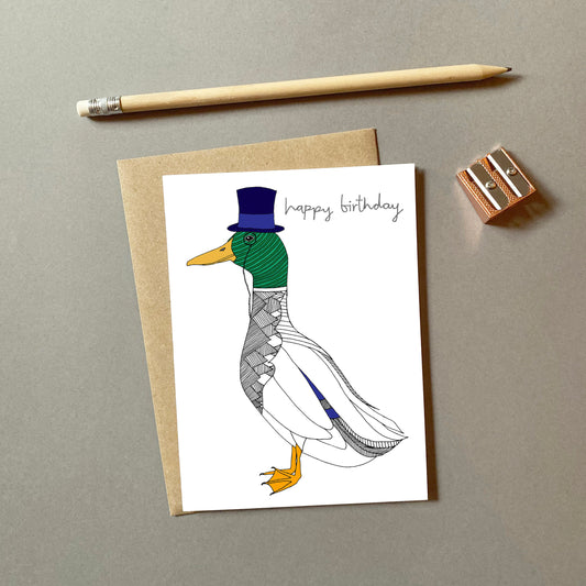 Kort Happy Birthday Mr Duck Colvert