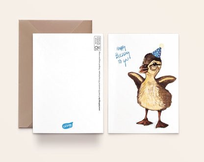 Duck Birthday Card.