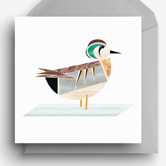 Elegante Sarcelle Duck-wensenkaart