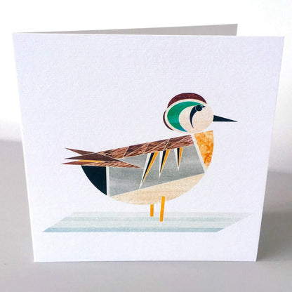 Elegant Sarcelle Duck Wishes Card