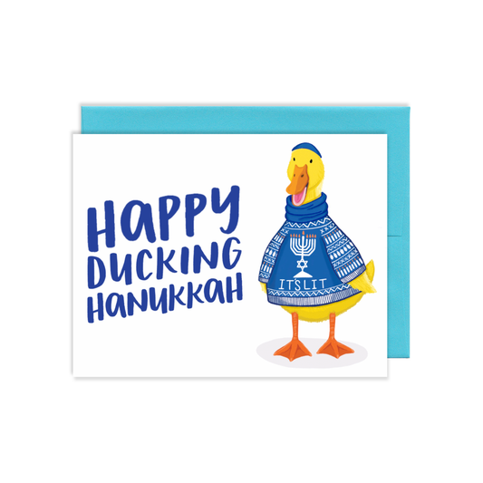 Hanoucca Duck card