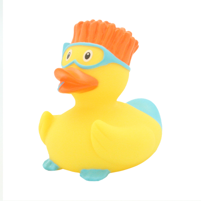 Snorkeling duck