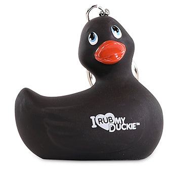 Porte-clés Canard Noir "I Rub My Duckie"