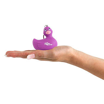 Lila anka keychain "Jag gnuggar min duckie"