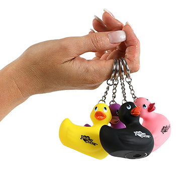Yellow duck keychain "I RUB My Duckie"