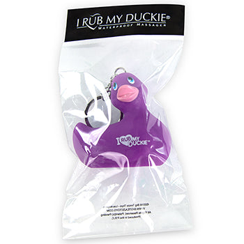 Purple rață Keychain "I freca meu duckie"