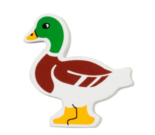 Figurina Duck Colvert din lemn