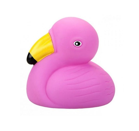 Liten flamingo rosa bad