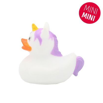 Mini White Unicorn Mini Duck
