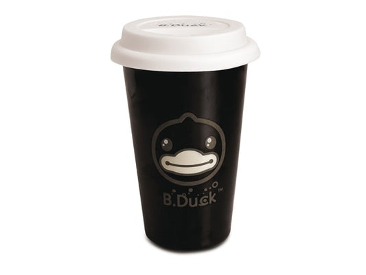 Schwarze Enten-Kaffeetasse