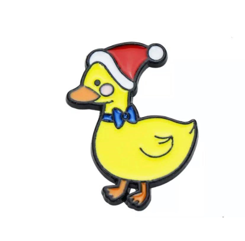 Weihnachten Weihnachtsmütze Ente Pins
