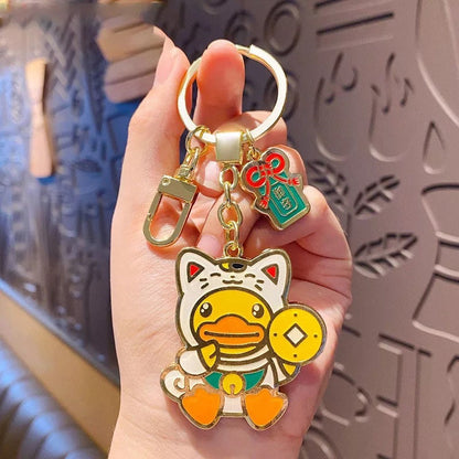 Lucky chat duck keychain