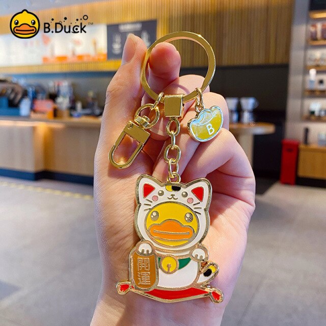 Lucky Cat Duck Schlüsselanhänger