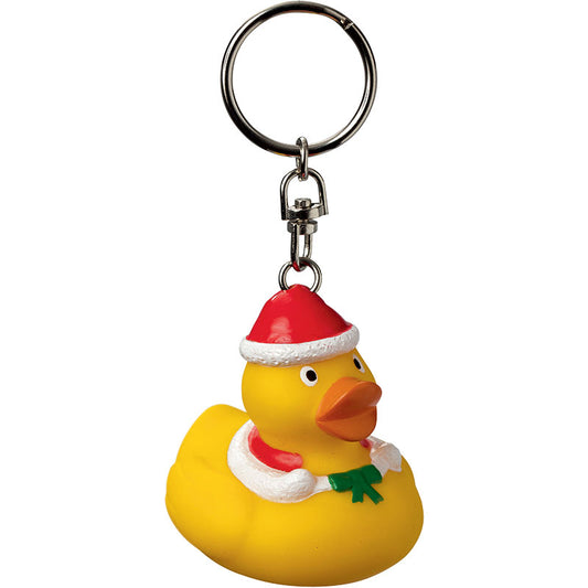 Christmas duck keychain