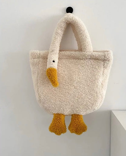Weiße Ente Handtasche