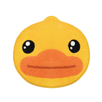 Yellow duck bathroom rugs