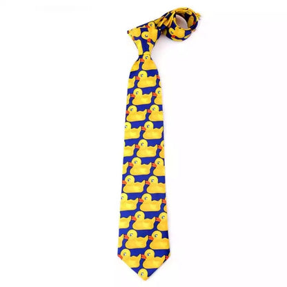Patos amarillos corbatas