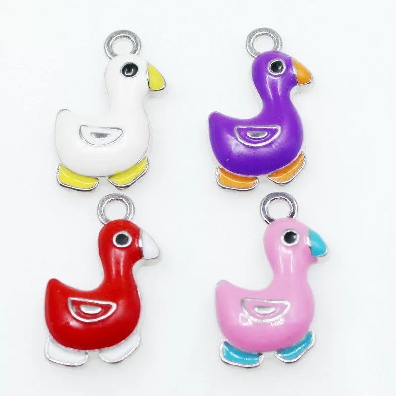 Charm Canard Coloré | Breloques et pendentifs canard