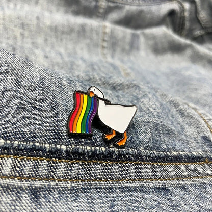 Pinnen eenden LGBT -vlag