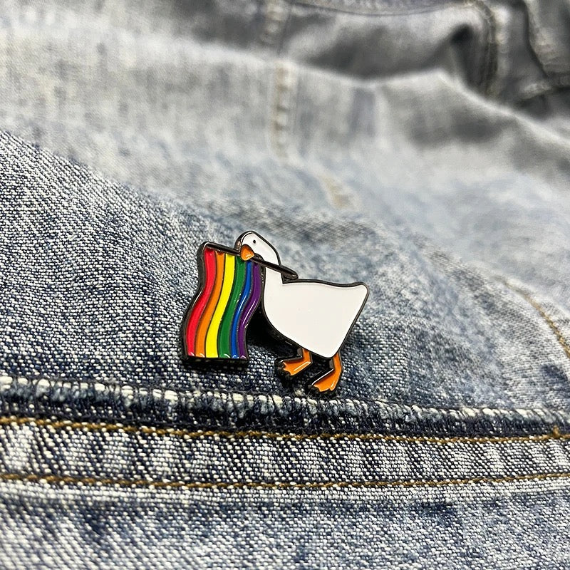 Pins Duck LGBT Bandera