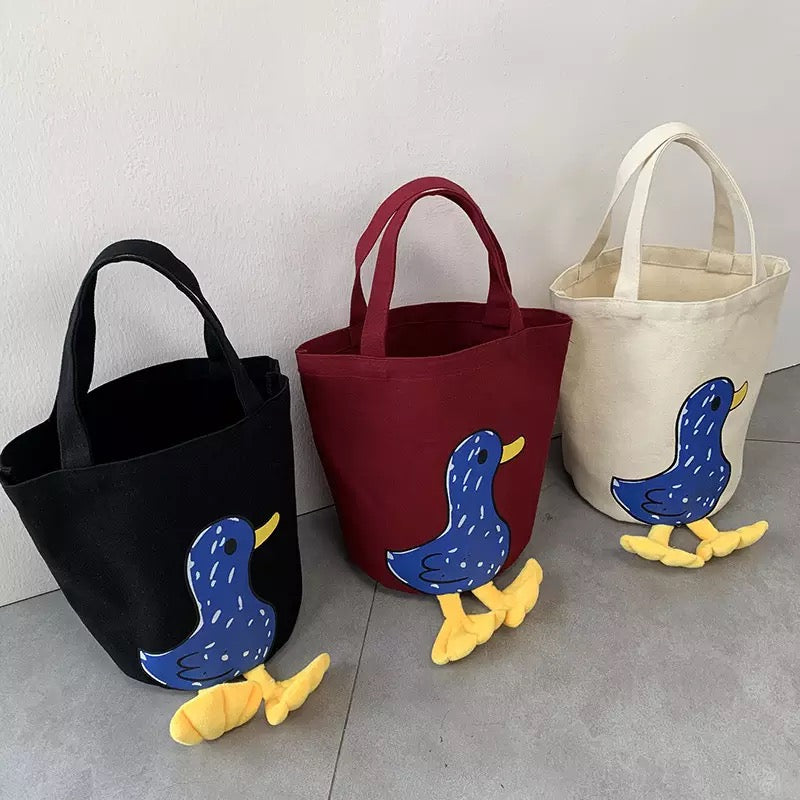 Bolso de pato azul