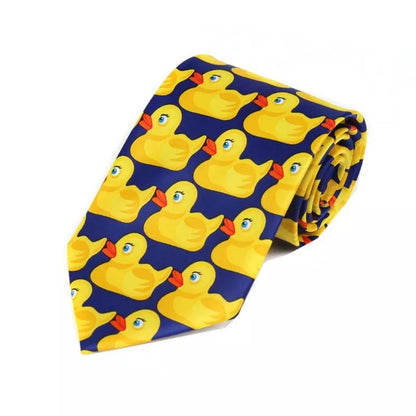 Patos amarillos corbatas