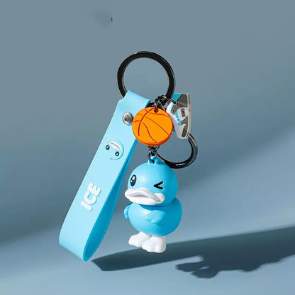 Blue duck keychain