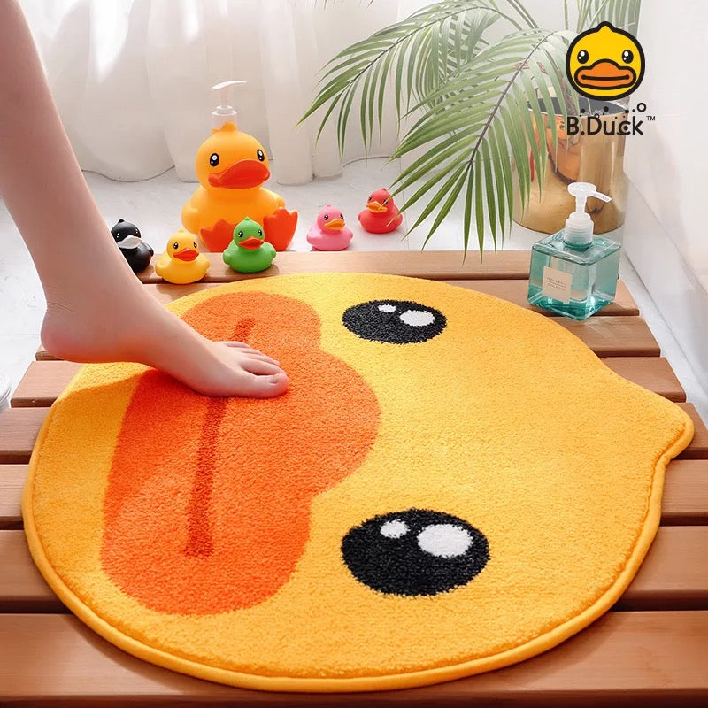 Yellow duck bathroom rugs