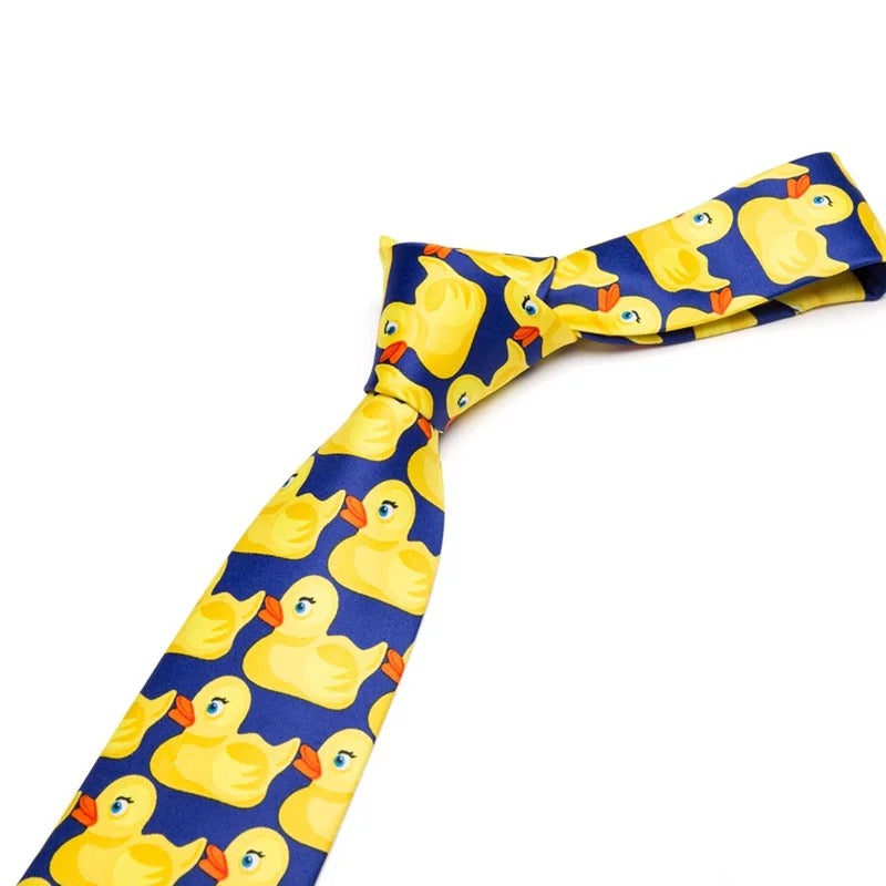 Yellow duck tie