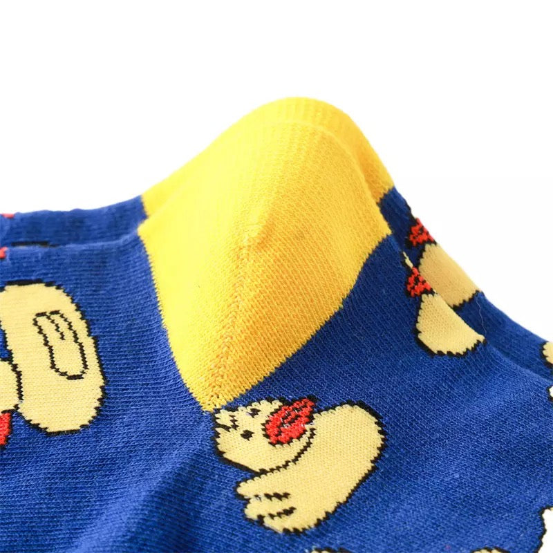 Yellow duck socks