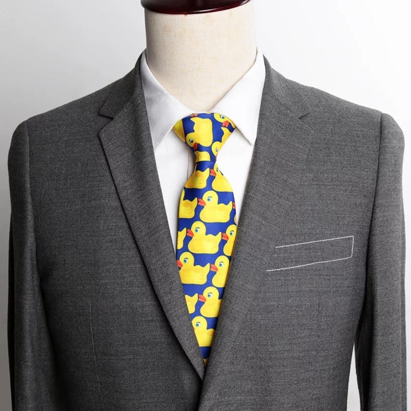Cravatta anatre gialle